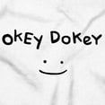 thumbnail image 2 of Funny Okey Dokey Happy Face Joke Womens Fitted Plus Size Graphic Tee Brisco Brands 2X, 2 of 6