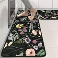 thumbnail image 2 of Kitchen Rugs Sets Of 2,Pioneer Flower Floral Print Pattern Anti Fatigue Kitchen Mat Rugs Non Slip Washable,Decorative Kitchen Floor Mats for Kitchen,Sink,Laundry,17"x47"+17"x47", 2 of 5