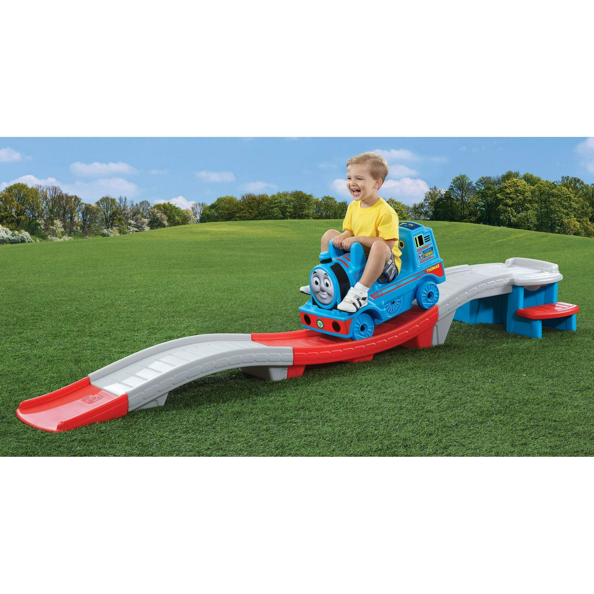 Sky Rider Plastic Roller Coaster For Toddlers Tank Engine Sky