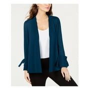 ALFANI Womens Teal Long Sleeve Open Cardigan Top Petites PL