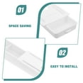 thumbnail image 3 of HOOWIFFY 2-Pack White Under Desk Storage Drawers with Smooth Slide-Out, Hidden Organizer Boxes for Office Supplies and Workspace, 3 of 7