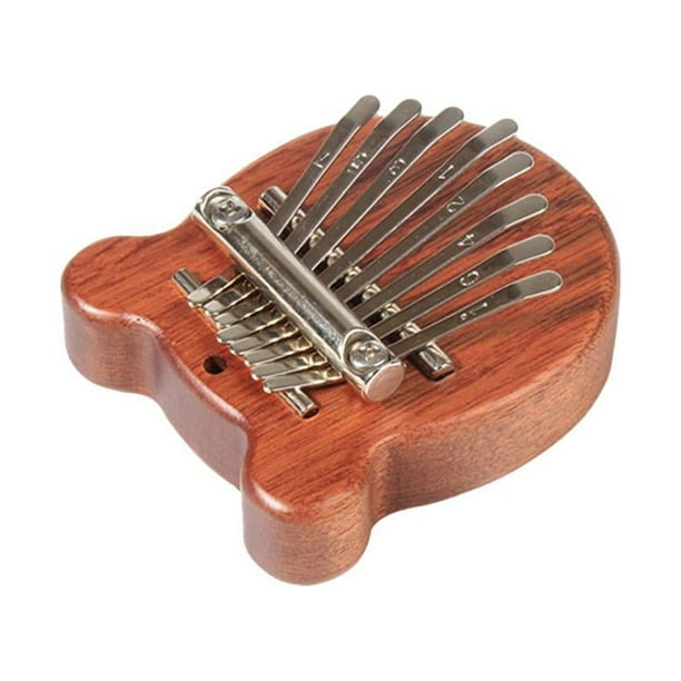 Mini Kalimba 8 teclas de madera/metal dedo pulgar Piano pequeño instrumento Musical Sywqhk Para Estrenar