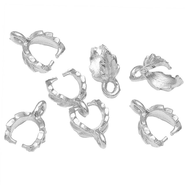 Coofit 100PCS Bail Fermoir Alliage DIY Pince Fermoir Pendentif Fermoir pour Boucles d'Oreilles Collier