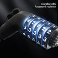 thumbnail image 4 of Bicycle Lock Unbreakable Highly Strength Thickened Waterproof Widely Compatibility Anti-theft ABS Five Passwords Bike Lock Bike A, 4 of 10