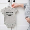 thumbnail image 5 of Dont Make Me Call My Uncle Romper Boys or Girls Infant Baby Brisco Brands 24M, 5 of 6
