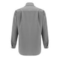 thumbnail image 5 of Wendoximz Mens Button Up Shirts Long Sleeve Mens Shirts Summer Men's Casual Fashion Solid Color Trend Loose Lapel Button Down Shirt, 5 of 8