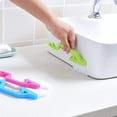 thumbnail image 1 of 3pcs Hand-held Groove Gap Cleaning Tools,Door Window Track Kitchen Cleaning Brushes(Blue, Yellow, Pink), 1 of 6