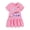 2# Pink Dinosaur, variant on Rimyaw Toddler Girls Princess Dress, Short Sleeve A-Line Summer Sundress, Soft Casual Purple Dress, Size 4T