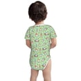 thumbnail image 3 of Yiaed Spring Gnomes Print Infant Climbing Short Sleeve Onesie One-Piece Baby Bodysuit Clothes 0-12 Months -2 Years, 3 of 6