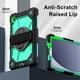 thumbnail image 4 of Funda Resistente a Golpes para Samsung Galaxy Tab A11, Funda Protectora de Silicona + Capa de PC Anti Caída con Asa Giratoria de 360°, Soporte, Correa para el Hombro, Verde, para Galaxy Tab A11, 4 of 8