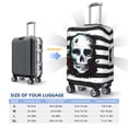 thumbnail image 2 of Luggage Cover Anti Scratch, Watercolor Skull Elastic Suitcase Protector Suitcase Covers for Luggage Fits 18-32 Inch Luggage, 2 of 6