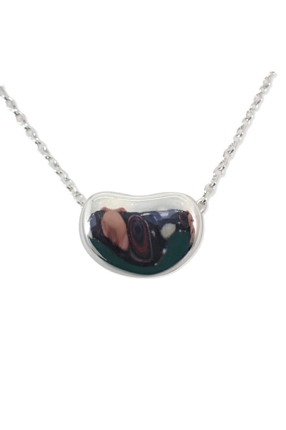 Pre-Owned TIFFANY 925 Bean Pendant Necklace (Good)