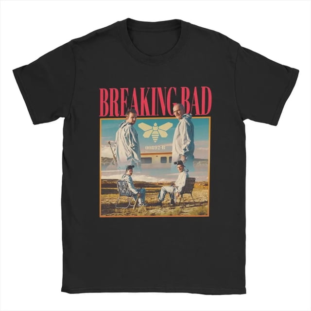 Breaking Bad-camisetas estilo años 90 para hombre y mujer camisetas elegantes y versátiles Harajuku de manga corta de algodón ropa de calle Vintage camisetas unisex divertidas