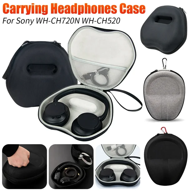 For Sony WH-CH720N WH-CH520 Wireless Headphones Case Hard EVA Case