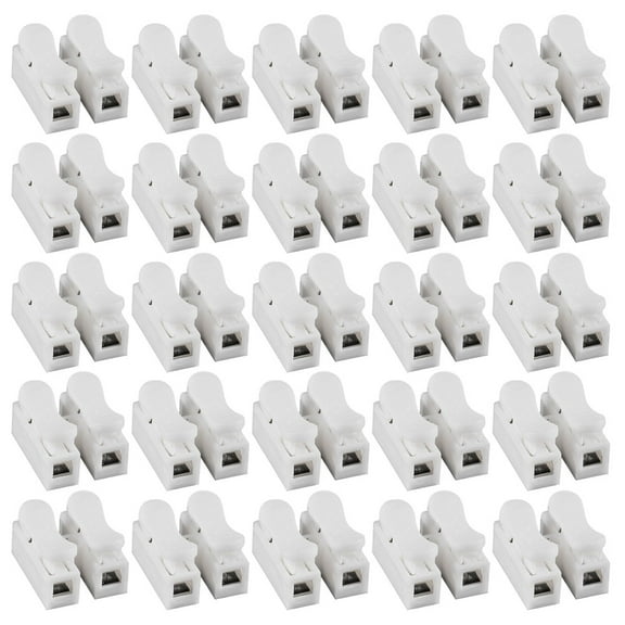25 Pcs Long Electric Connector Wire Direct Plug-in Steel Connectors