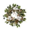 thumbnail image 2 of yuksok Artificial Eucalyptus Wreath Front Door Balcony Artificial Flower Hydrangeas, 2 of 9