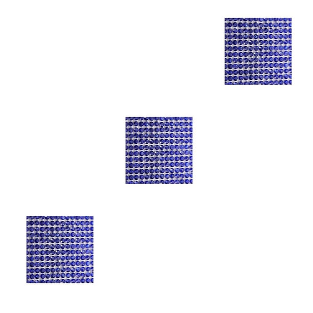 Matsuzay Cinta de diamantes de imitación de cristal hoja adhesiva de pegamento trasero suministros para el hogar adorno de bricolaje azul azul oscuro 6 cinta de doble cara 3Conjunto