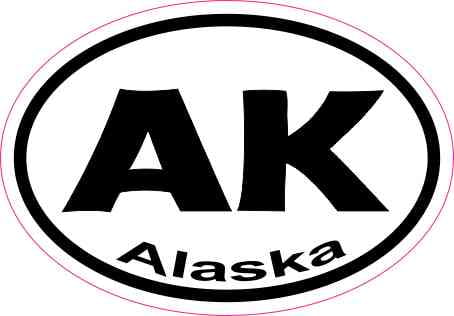 Alaska Shaped Sticker Decal Vinyl AK