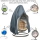 thumbnail image 4 of Protector de silla de 2 piezas, color negro y gris, tela recubierta de PU, impermeable y transpirable, 4 of 5