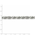 thumbnail image 5 of 925 Sterling Silver 8mm Diamond-cut Rope Chain 28 Inch, 5 of 7