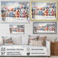thumbnail image 4 of Designart "Multicolor Winter Cityscape IV" Landscapes Framed Wall Art Decor - Traditional Colorful Winter Landscape Hallway Framed Wall Art Decor, 4 of 6