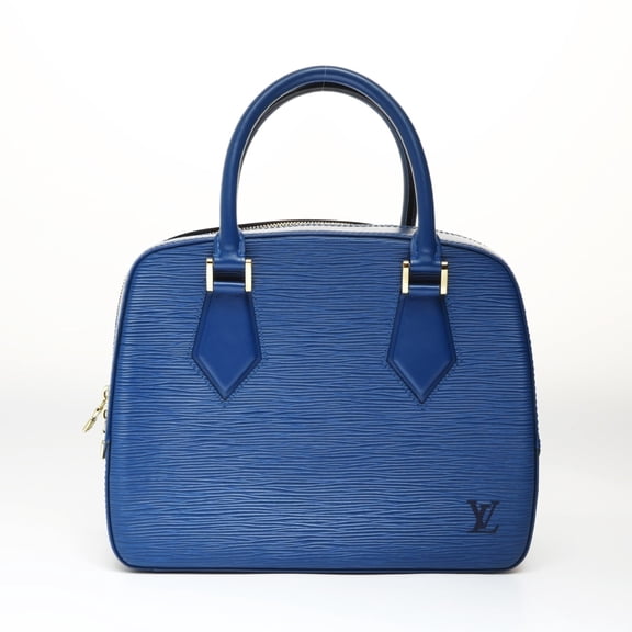 Pre-Owned Louis Vuitton LOUIS VUITTON 1998 Epi Sablon Handbag Blue