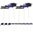 thumbnail image 4 of 5 Bags Glitter Graduation Centerpiece Sticks 2023 Grad Caps Certificate Vase Decor, 4 of 5