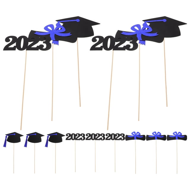 Minkissy 5 Bags Graduation Party Table Centerpieces Blue Paper Decoration for Space Matching Scenes 2023