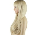 thumbnail image 3 of Fiudx Nueva Peluca Frontal Moda para Mujer, Rubia, Larga y Ondulada, Pelucas de Pelo para Fiesta., 3 of 4