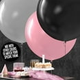 thumbnail image 6 of Prextex Black Giant Balloons - 8 Jumbo 36 Inch Black Balloons for Photo Shoot, Halloween Decor, Baby Shower, Birthday Party and Event Decoration - Strong Latex Big Round Balloons - Helium Quality, 6 of 7