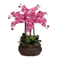 thumbnail image 4 of Nearly Natural Large Phalaenopsis Silk Flower Arrangement, White, 4 of 9
