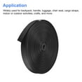 thumbnail image 4 of Uxcell Flat Nylon Webbing Strap 1 inch 50 Yards Black for Backpack Luggage-rack Handle Chair Seat, 4 of 7