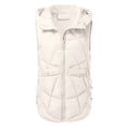 thumbnail image 2 of Tiqkatyck Sweater Vest Women Hooded Short Down Vest Full Zip Sleeveless Vest Fashionable Coats Jacket Sweater Vest Beige, 2 of 6