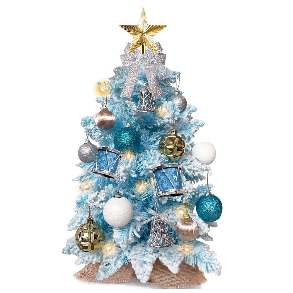 Christmas Tree with Lights, 2FT Tabletop Prelit Christmas Tree with