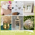thumbnail image 4 of 300Pcs Square Acrylic Self Adhesive Acrylic Mosaic Tiles Silver 20.5x20.5x1mm, 4 of 6