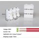thumbnail image 2 of 80 Pcs Ch3 Spring Wire Connectors, Electrical Cable Clamp Terminal Block Connector, Quick Connector Terminal Block, 2 of 4