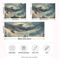 thumbnail image 2 of Yayeee Pillowcase Standard Size Set of 2 Satin Wrinkle Resistant Pillow Case, Beige Floating Whale, 2 of 7