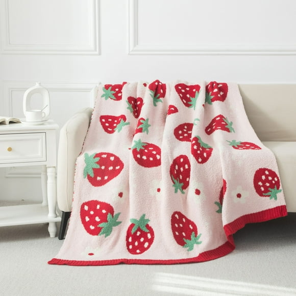 Jeté douillet Mainstays Fraise