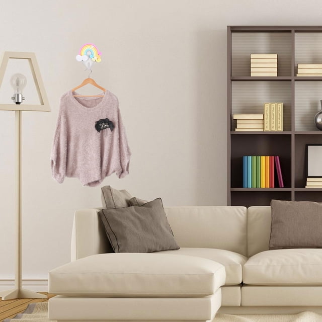 unbranded 2Ud Autoadhesivo Compacto Y Resistente Para Almacenaje De Ropa Y Artículos En Casa