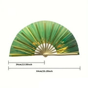 Moocorvic 13 Inch Kung Fu Fan Handheld Folding Fan Chinese Dance Prop for Dance, Performance