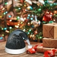 thumbnail image 6 of KLL Christmas Hats for Adults Plush Valley Gray Dragon Print Santa Hat Xmas Fluffy Santa Claus Hat for Women Men, 6 of 6