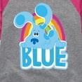 thumbnail image 3 of Blue Clues & You! - Blue - Toddler And Youth Girls Raglan Graphic T-Shirt, 3 of 5