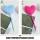 thumbnail image 2 of KAKOWELY 7 bolígrafos de escritura con forma de corazón, decorativos, con pompón y forma de corazón., 2 of 5