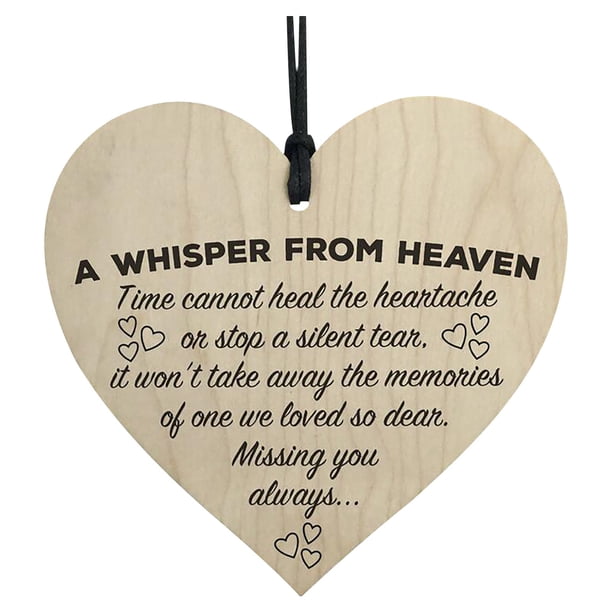 Fiudx Colgante de Corazón de Madera, Regalo Rústico de Agradecimiento, Perfecto para Profesores, Decoración Shabby Chic, Ideal Como Regalo de Despedida, Tamaño 10 X 10 Cm, Recuerdo Conmemorativo de M