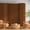 H63.0"*L118.1", variant on Retractable Paper Accordion Room Divider, Foldable Partition Wall for Home, Office, Trade Show & Live Streaming Background, Brown Privacy Screen, Tool-Free Setup