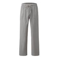thumbnail image 4 of Gray Wide Leg Trousers Women, Cotton Womens Dress Pants for Work, Womens Dress Pants, Work Clothes for Women 2024, Solid Womens Summer Pants, Weekend Solid Color Leisure Womens Business Casual Pants, 4 of 6
