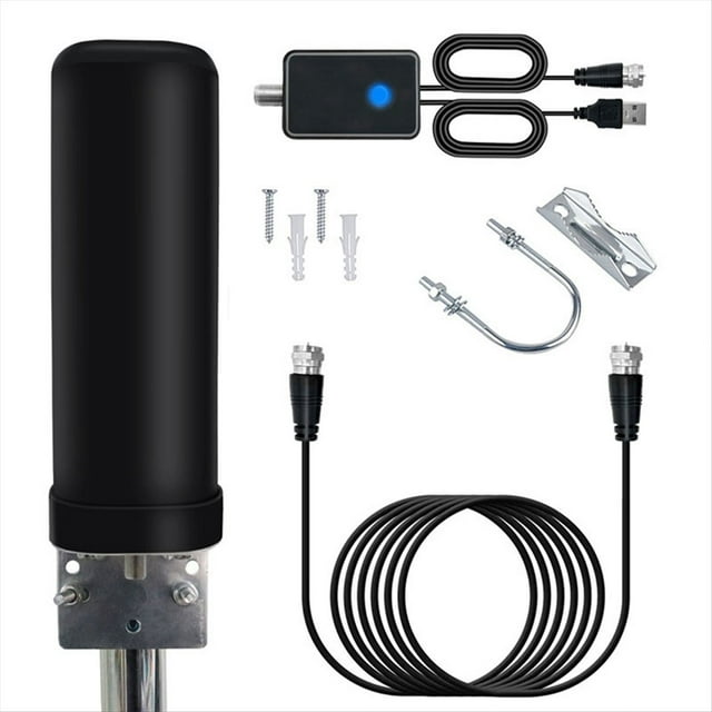 Nueva Antena de TV Digital para Interiores y Exteriores Tipo Barril HD DTMB DVB-B2 ATSC Antena de Terrestre Receptor de TV