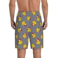 thumbnail image 2 of Balery Christmas hat duck Men's Cotton Knit Pajama Shorts Waistband & Pockets,Short Pajama Pants-X-Large, 2 of 8