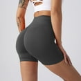 thumbnail image 2 of Lenpel Workout Shorts for Women Seamless High Waisted Scrunch Butt Lifting Yoga Gym Shorts Booty Biker Shorts, 2 of 3