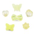 thumbnail image 2 of Opaque & Transparent Acrylic Beads Mixed Shapes Yellow 7.5~33x7.5~43.5x4.5~16mm Hole: 1.2~4mm about 470pcs/500g DIY, 2 of 4